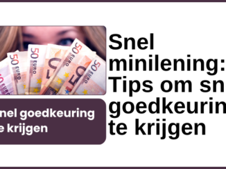 Snel minilening- Tips om snel goedkeuring te krijgen